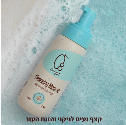 מוס רחצה לתינוק - סבון קצף רך לרחצת העור ולחות